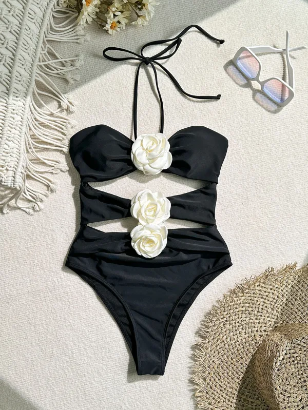 Minimalist Solid One-Piece Swimsuit