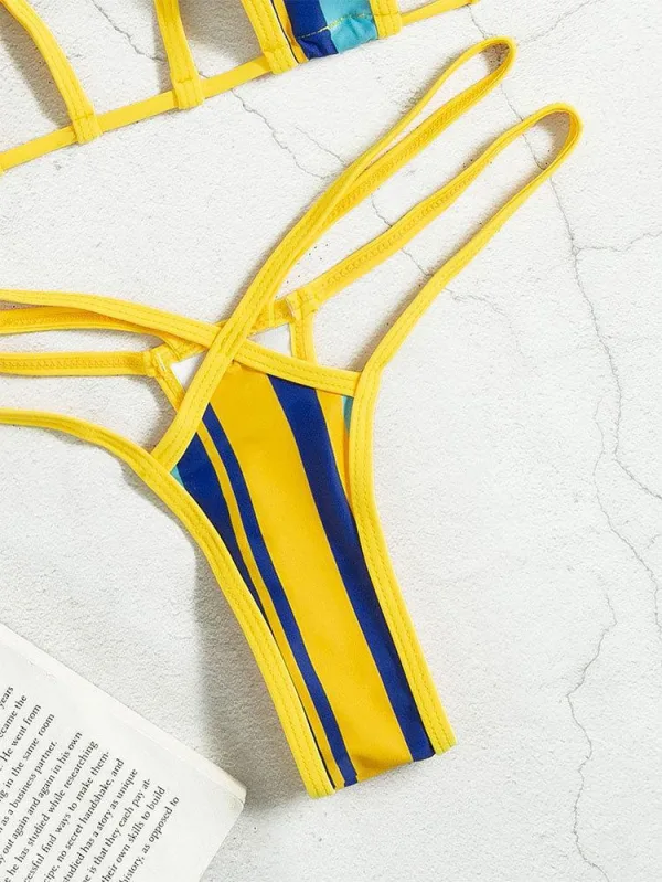 Sun-Kissed Halter Bikini Set in Yellow