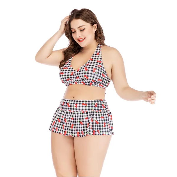 Plaid Print Two-Piece Bikini Set