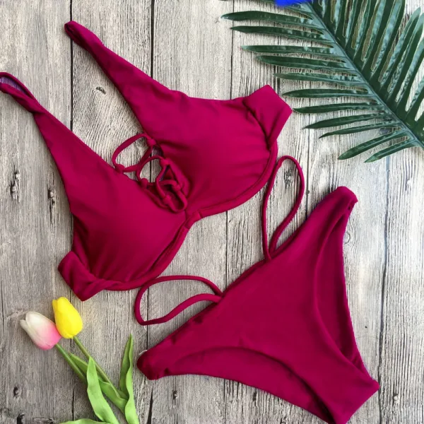 Bandage Underwire Bikini Set