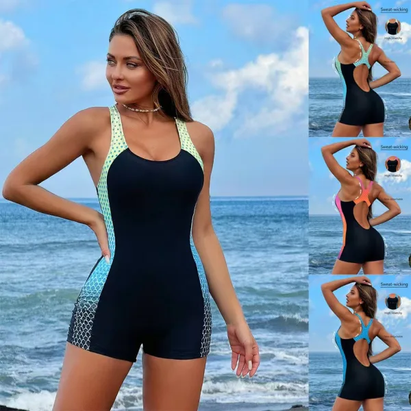 Gradient One-Piece Swimsuit