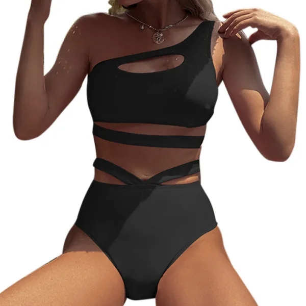 Aurelia One-Shoulder High-Waist Bikini Set