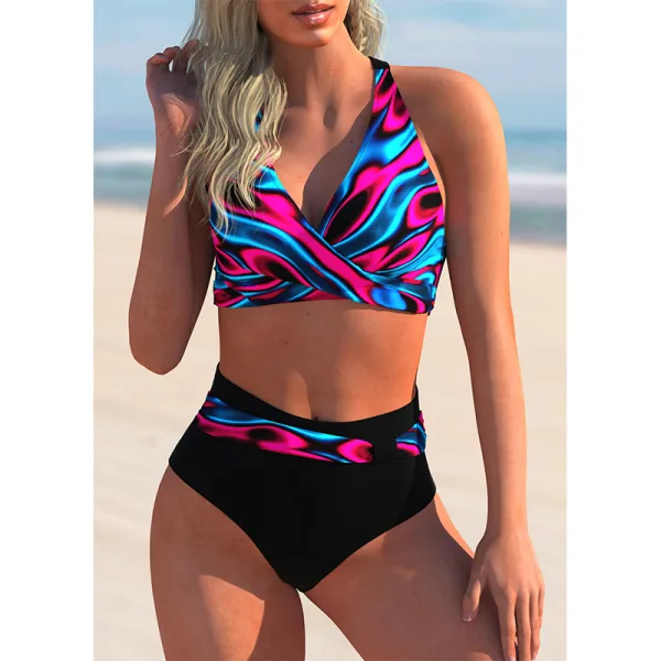 High-Waisted Two-Piece Bikini Set