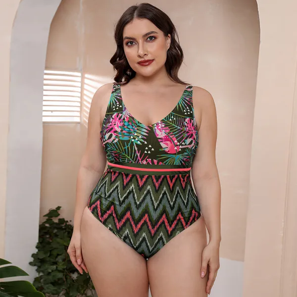 Striped Spaghetti Strap One-Piece Swimsuit