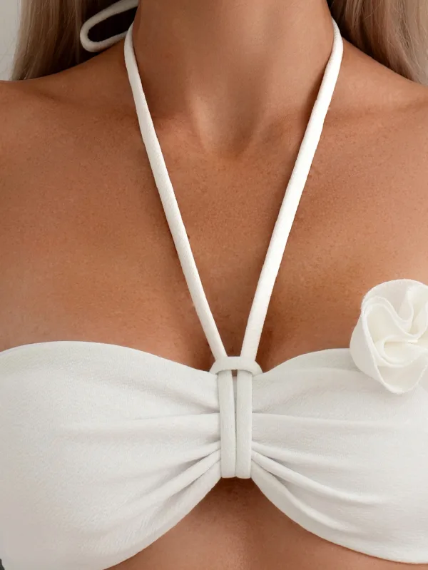 Aura Floral Halter Bikini Set