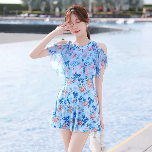 Floral Print One-Piece Swimsuit