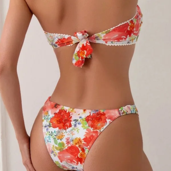 Shell Print High-Waist Bikini Set