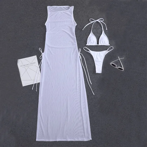 Minimalist Solid Two-Piece Bikini Set
