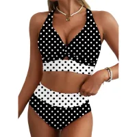 Black Ribbon White Dots