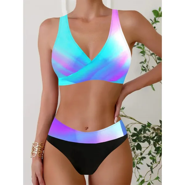 Sereia Printed Split Bikini Set
