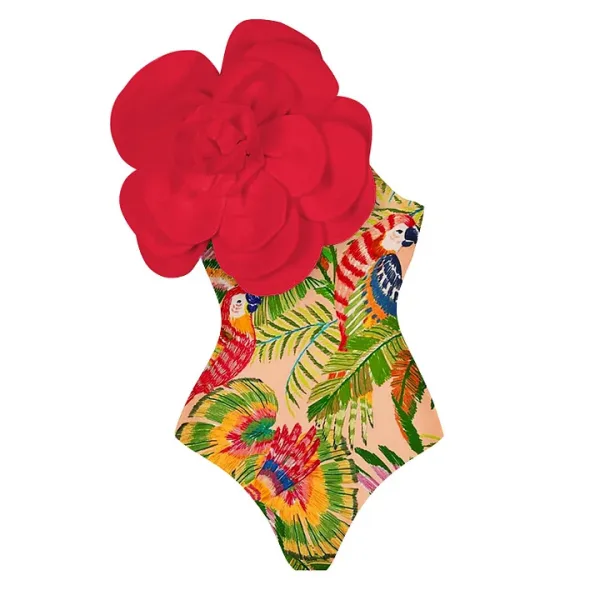 Floral Embellished One-Piece Swimsuit