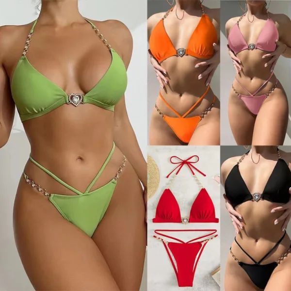 Minimalist Triangle Bikini Set