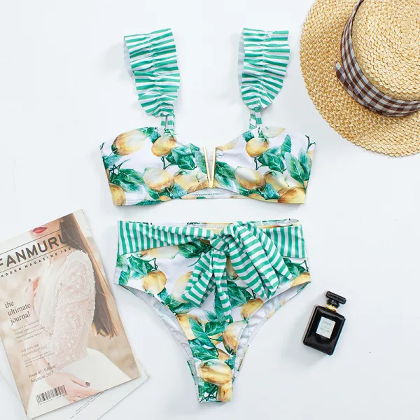 Classic High-Waist Two-Piece Bikini