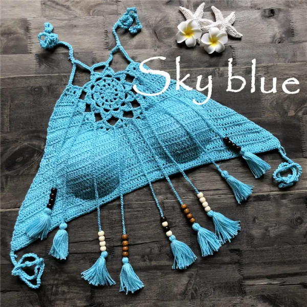 Bohemian Tassel One-Piece Swimsuit