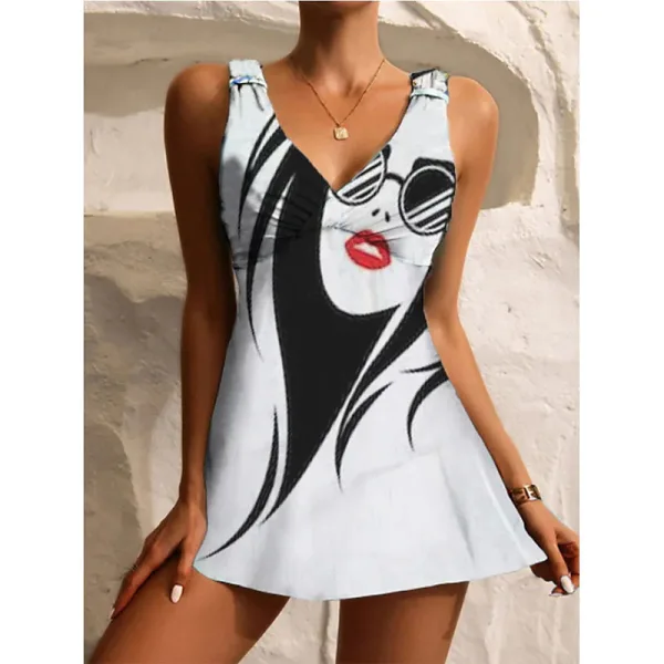 Classic Printed One-Piece Swimsuit