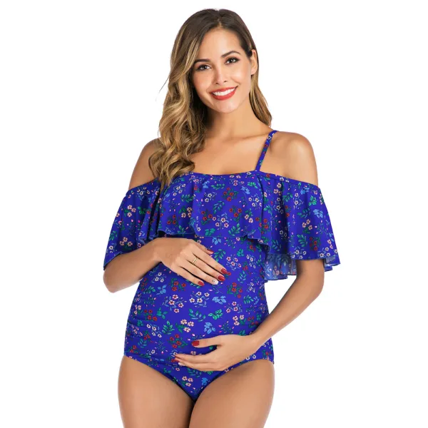 Floral Print Scoop Neck One-Piece Swimsuit
