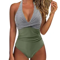 Slanted Stripe Army Green