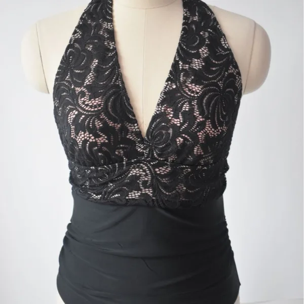 Midnight Patchwork One-Piece Swimsuit