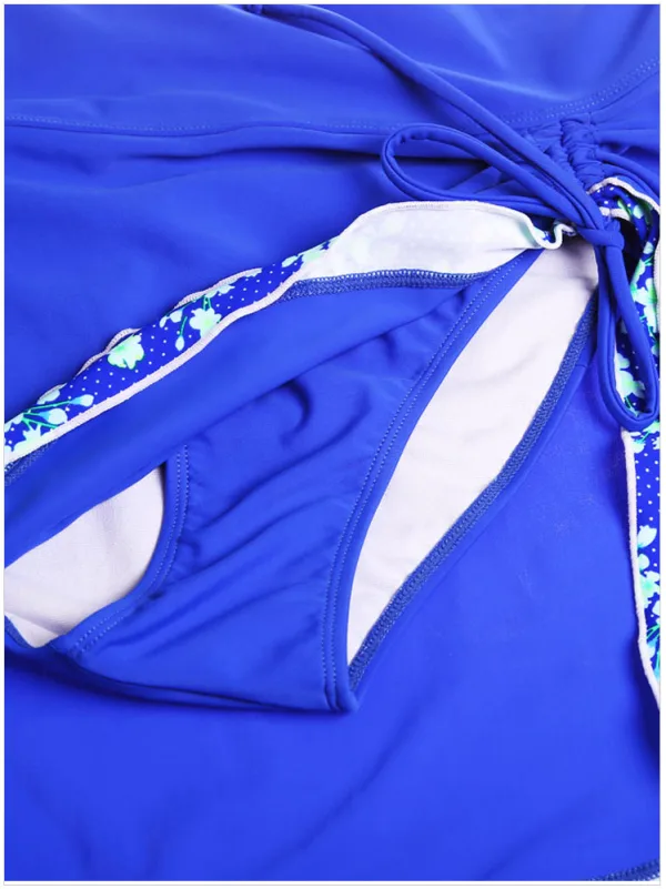 Halter Neck One-Piece Swimsuit with Removable Cups