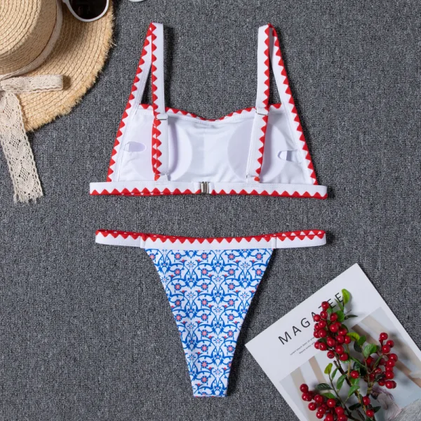 Floral Crochet Bikini Set