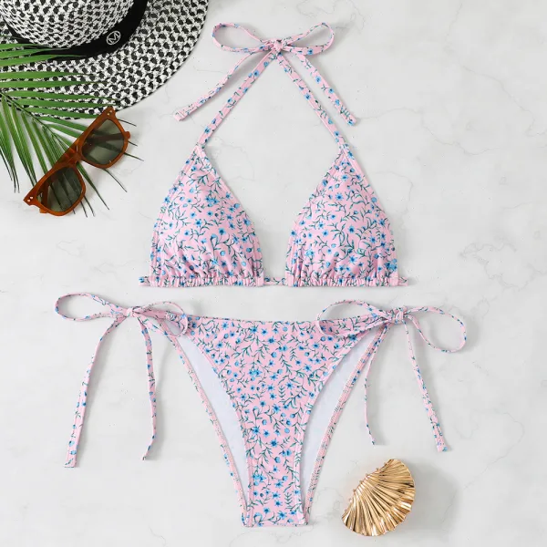 Solstice Floral Three-Piece Bikini Set