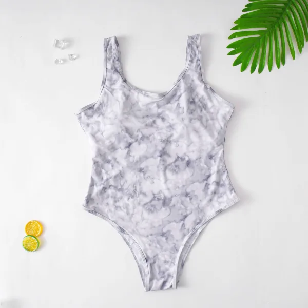 Tie-Dye One-Piece Swimsuit with Underwire Support
