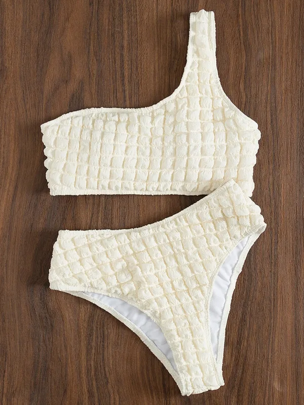 Luna One-Shoulder High-Waist Bikini Set