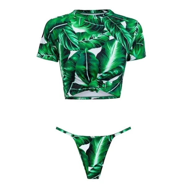 Knotted Split Bikini Set
