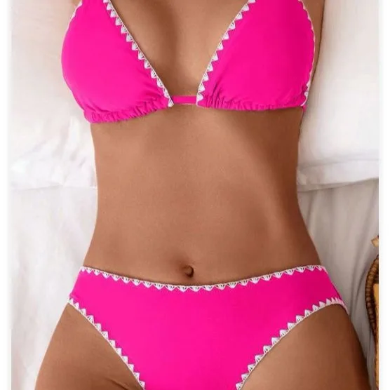 Floral Halter Two-Piece Bikini Set