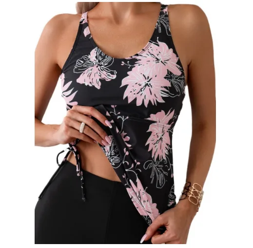 Aurelia Printed Backless Bikini Set