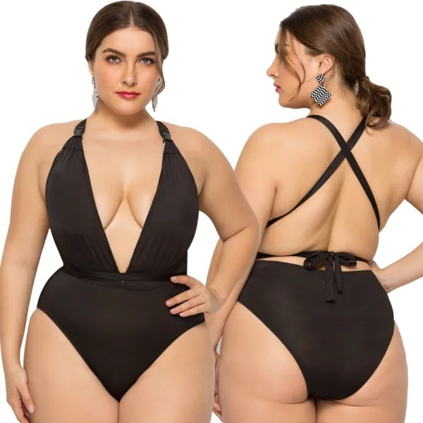 Classic Backless One-Piece Swimsuit