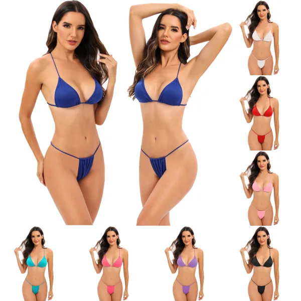 Candy-Coloured Multi-Strap Bikini Set
