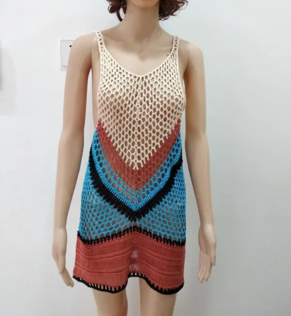 Knitted Cutout Beach Tank Top