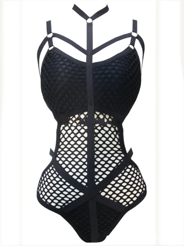 Minimalist Solid One-Piece Swimsuit