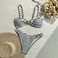 9314 Black Stripe Bikini