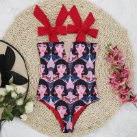 Red Face Print