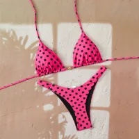 Black Dots On Red Background