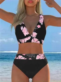 Black Pink Flower