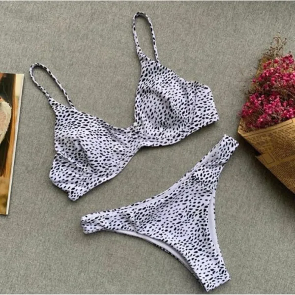 Polka Dot Underwire Bikini Set