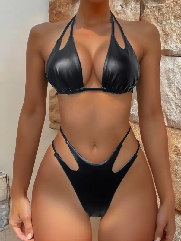 Minimalist Backless One-Piece Swimsuit