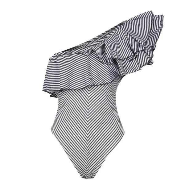 Stripe Detail One-Piece Swimsuit
