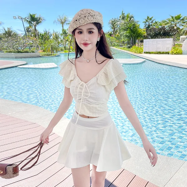 Coastal Skirted Two-Piece Swimsuit
