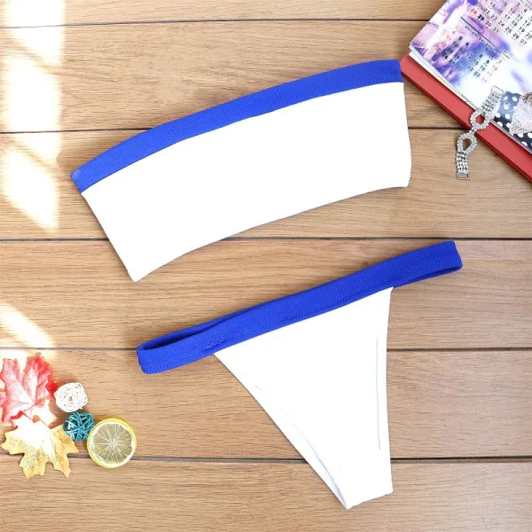 Color-Block Brazilian Bikini Set