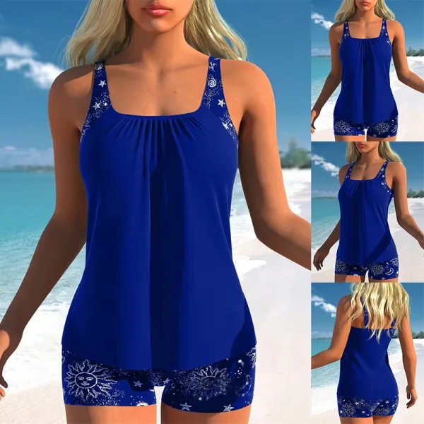 Floral Print Two-Piece Swim Set