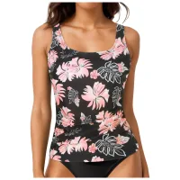 Black Dress With Orange Flower