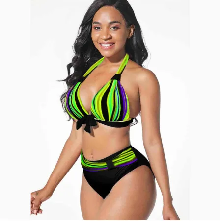 Digital Print Bikini Set with Supportive Padding