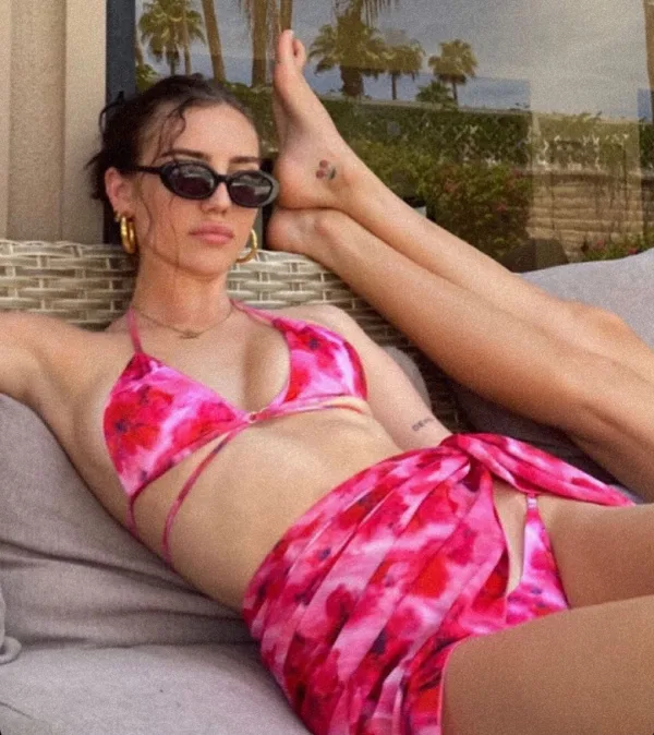 Astra Tie-Dye Three-Piece Bikini Set