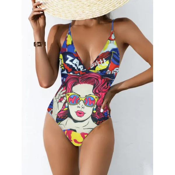 Minimalist Backless One-Piece Swimsuit