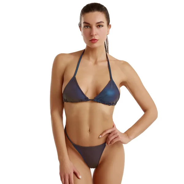 Reflective Strap Bikini Set
