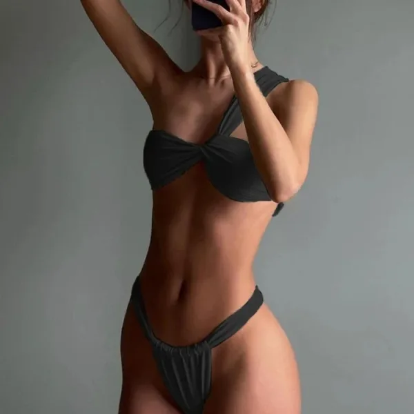 Astra One-Shoulder Bikini Set